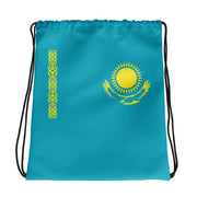 Sac à cordon drapeau kazakhstan coton polyester léger