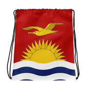 Sac à cordon drapeau kiribati coton polyester polyvalent