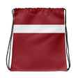 Sac à cordon drapeau lettonie coton polyester léger