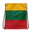 Sac à cordon drapeau lituanie coton polyester léger