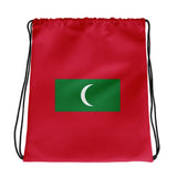 Sac à cordon drapeau maldives coton polyester léger