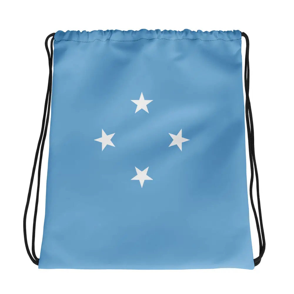 Sac à cordon drapeau micronésie coton polyester léger