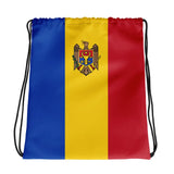 Sac à cordon drapeau moldavie coton polyester léger