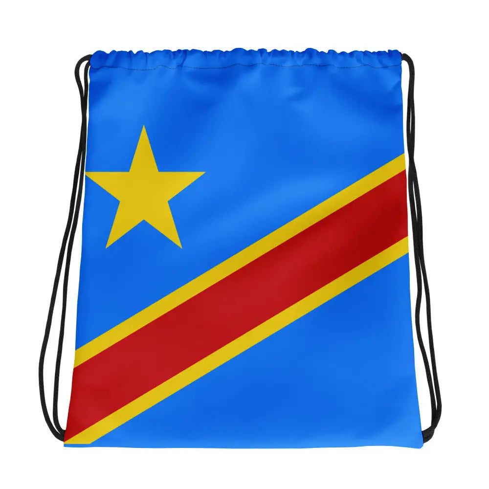 Sac à cordon drapeau république démocratique coton polyester
