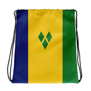 Sac à cordon drapeau saint-vincent coton polyester léger