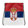 Sac à cordon drapeau serbie coton polyester léger