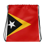 Sac à cordon drapeau timor oriental coton polyester léger