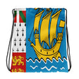 Sac à cordon saint-pierre-et-miquelon coton polyester léger