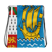 Sac à cordon saint-pierre-et-miquelon coton polyester léger
