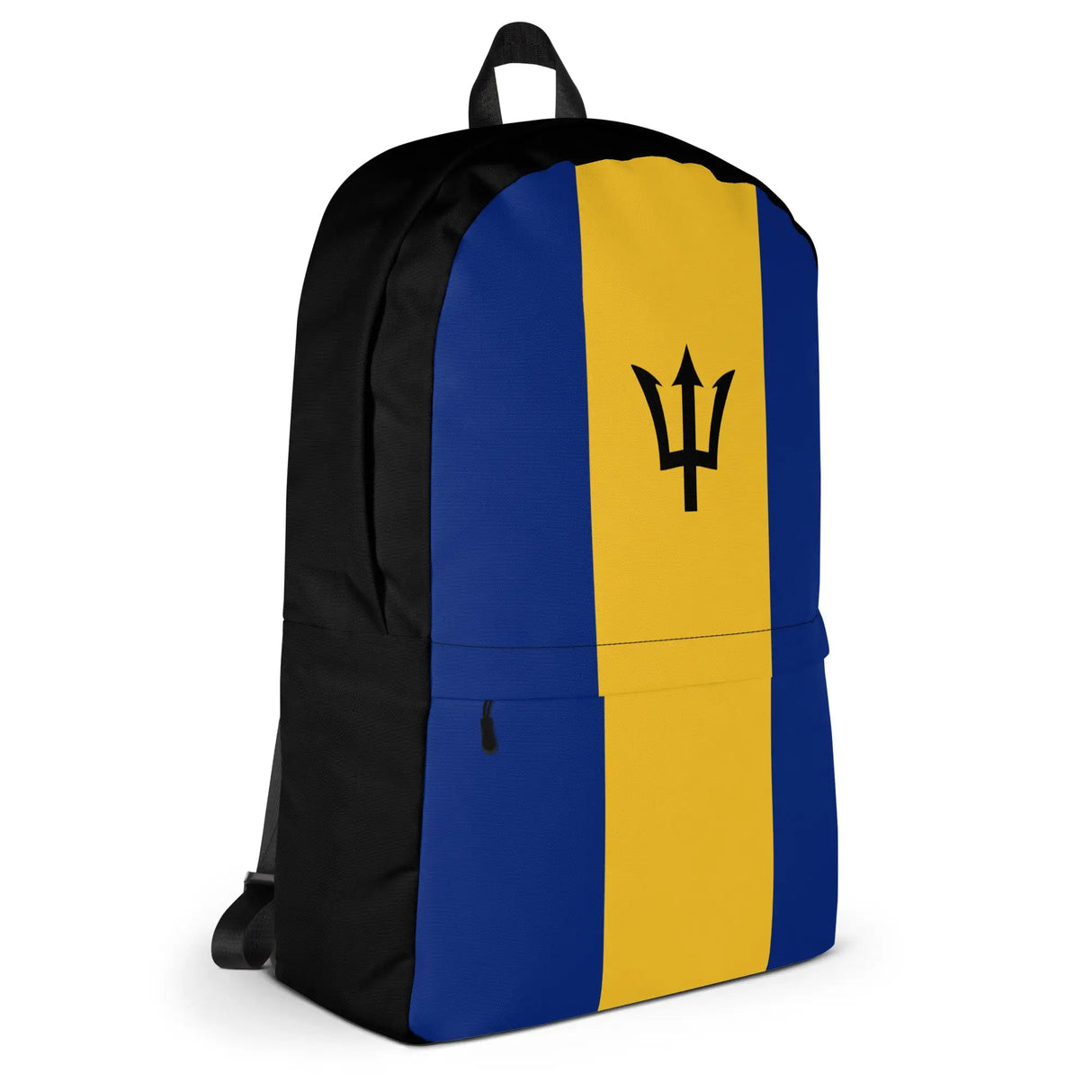 Sac à dos drapeau barbade polyester léger fermeture éclair