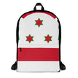 Sac à dos drapeau burundi polyester léger fermeture éclair