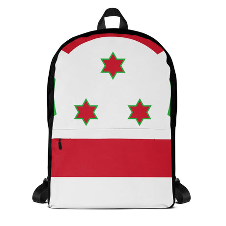 Sac à dos drapeau burundi polyester léger fermeture éclair
