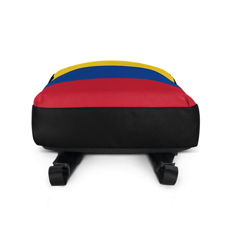 Sac à dos drapeau colombie polyester fermeture éclair robuste