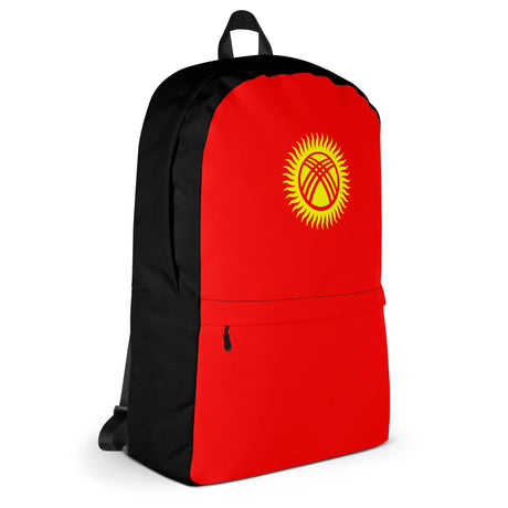 Sac à dos drapeau kirghizistan polyester léger résistant