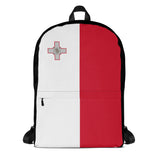 Sac à dos drapeau malte polyester léger fermeture éclair