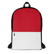 Sac à dos drapeau monaco polyester léger fermeture éclair