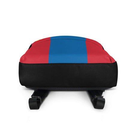 Sac à dos drapeau mongolie polyester léger fermeture éclair
