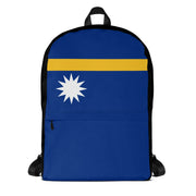 Sac à dos drapeau nauru polyester léger fermeture éclair