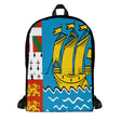 Sac à dos saint-pierre-et-miquelon polyester résistant