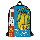Sac à dos saint-pierre-et-miquelon polyester résistant