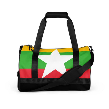 Sac de sport drapeau birmanie tissu robuste polyester