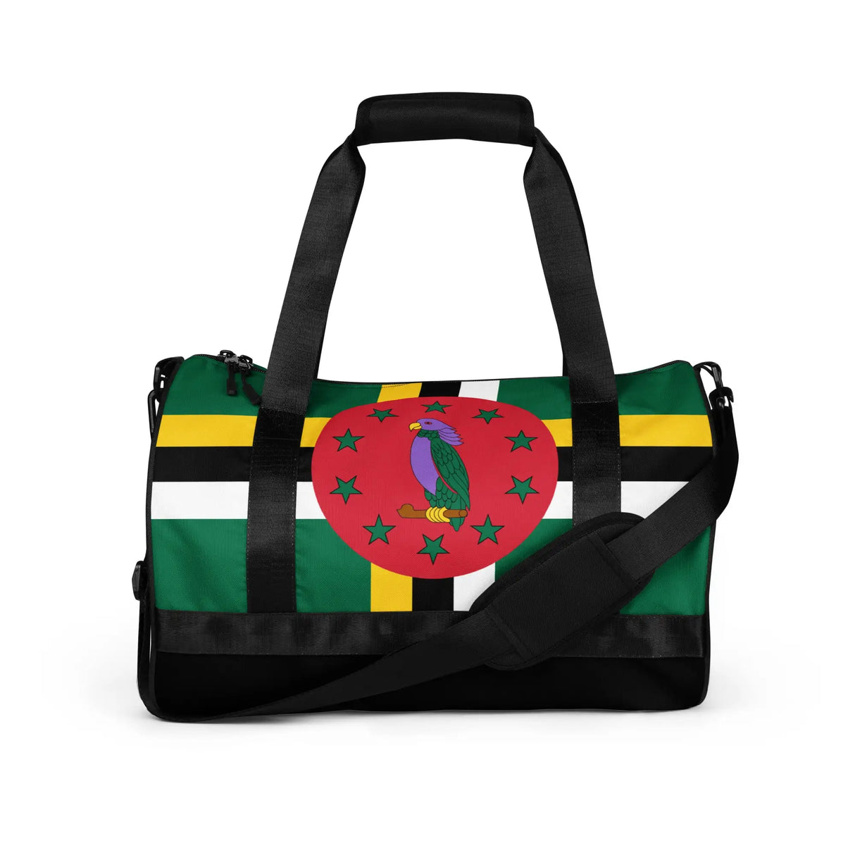 Sac de sport drapeau dominique en polyester tissu robuste