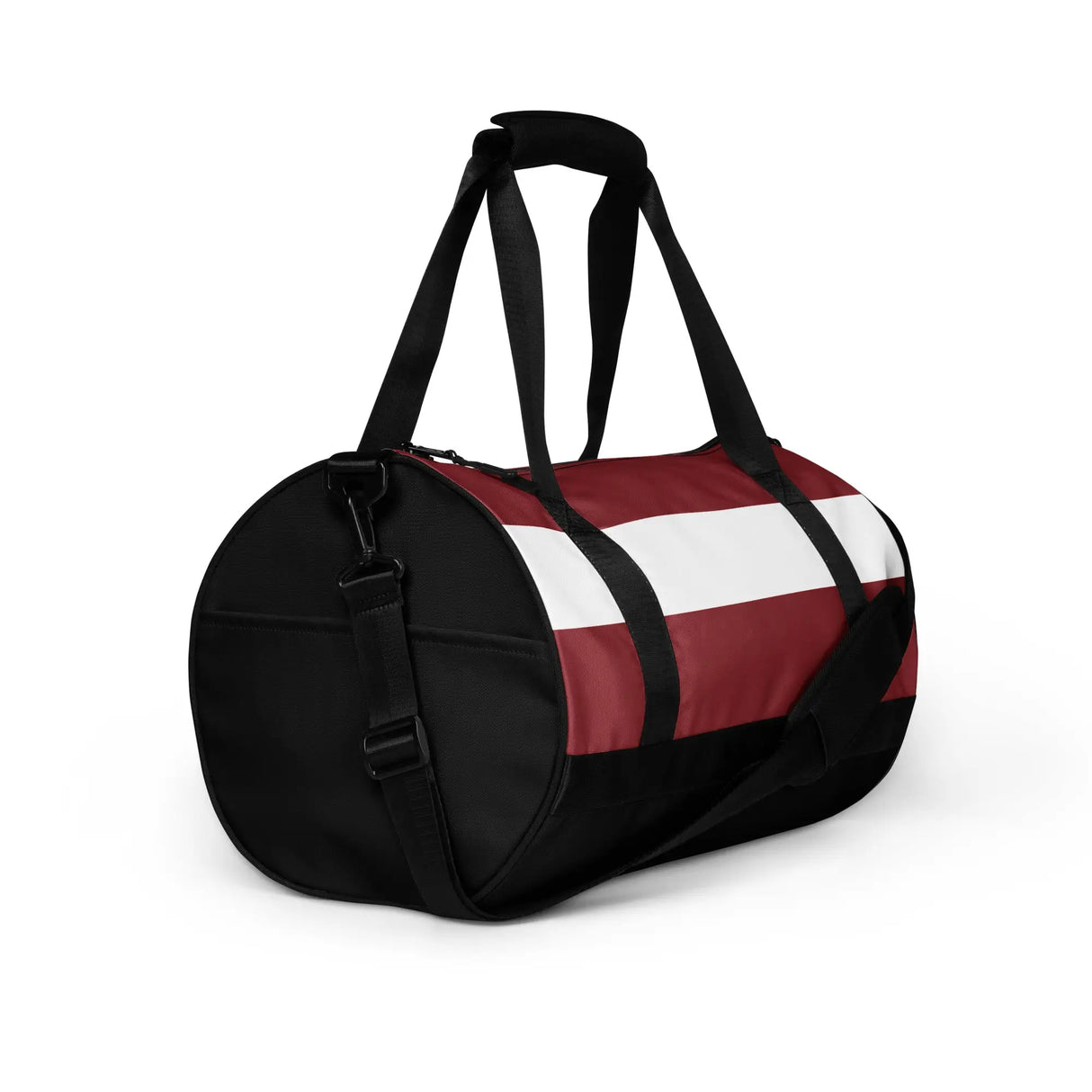 Sac de sport drapeau lettonie polyester tissu robuste