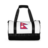 Sac de sport drapeau népal en polyester tissu robuste