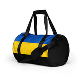 Sac de sport drapeau ukraine en polyester tissu robuste