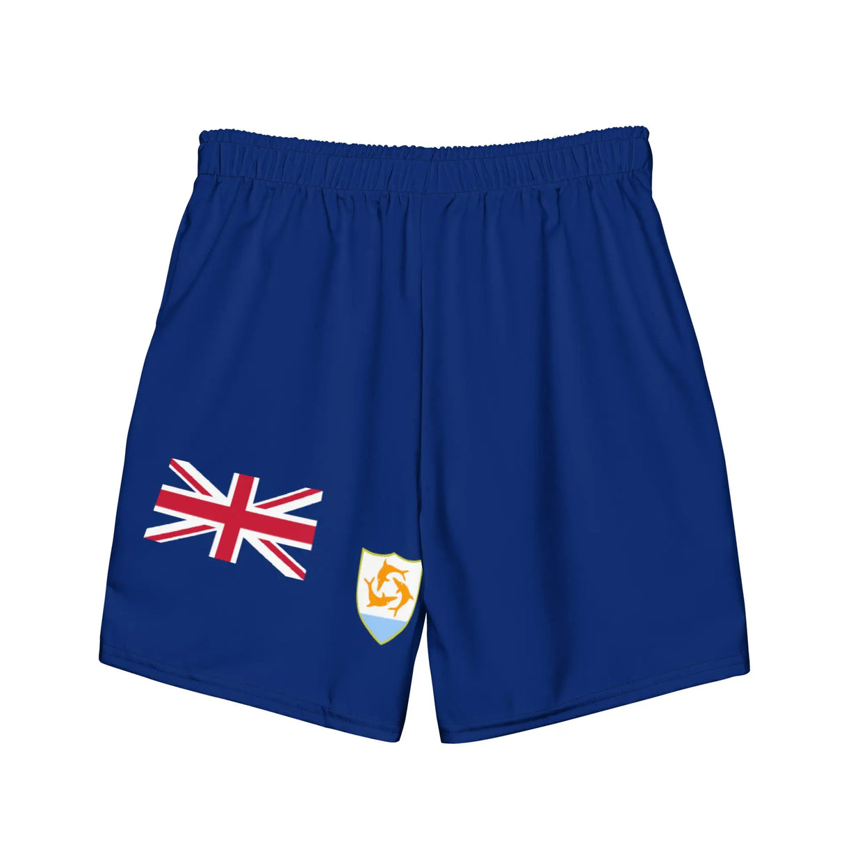 Short de bain drapeau anguilla tissu léger séchage rapide