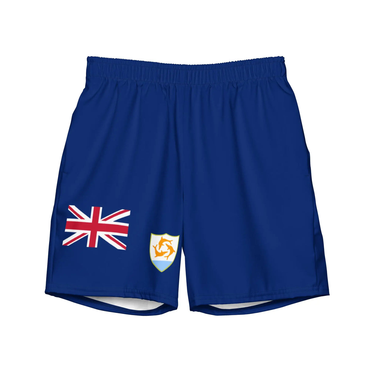 Short de bain drapeau anguilla tissu léger séchage rapide