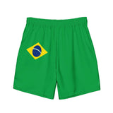 Short de bain drapeau brésil tissu léger séchage rapide