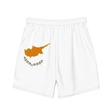 Short de bain drapeau chypre tissu léger sèchent rapidement