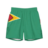Short de bain drapeau guyana tissu léger sèchent rapidement