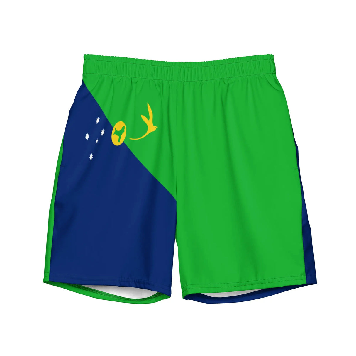 Short de bain drapeau île christmas tissu léger séchage rapide