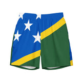 Short de bain drapeau îles salomon tissu léger séchage rapide