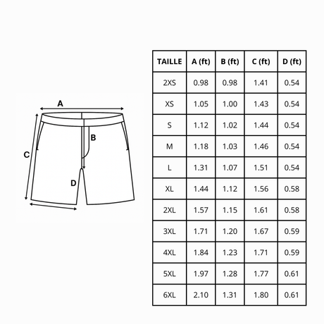 Short de bain drapeau mongolie - pixelforma