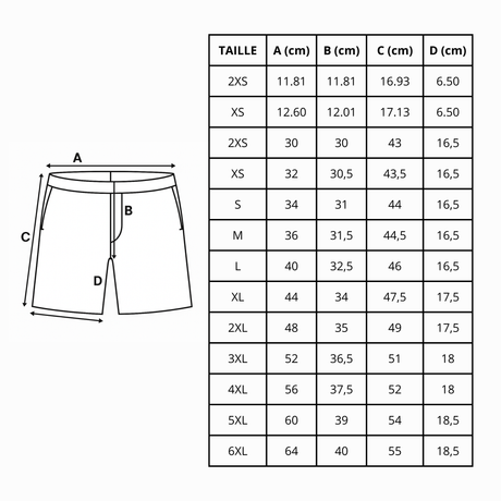 Short de bain drapeau soudan du sud - pixelforma