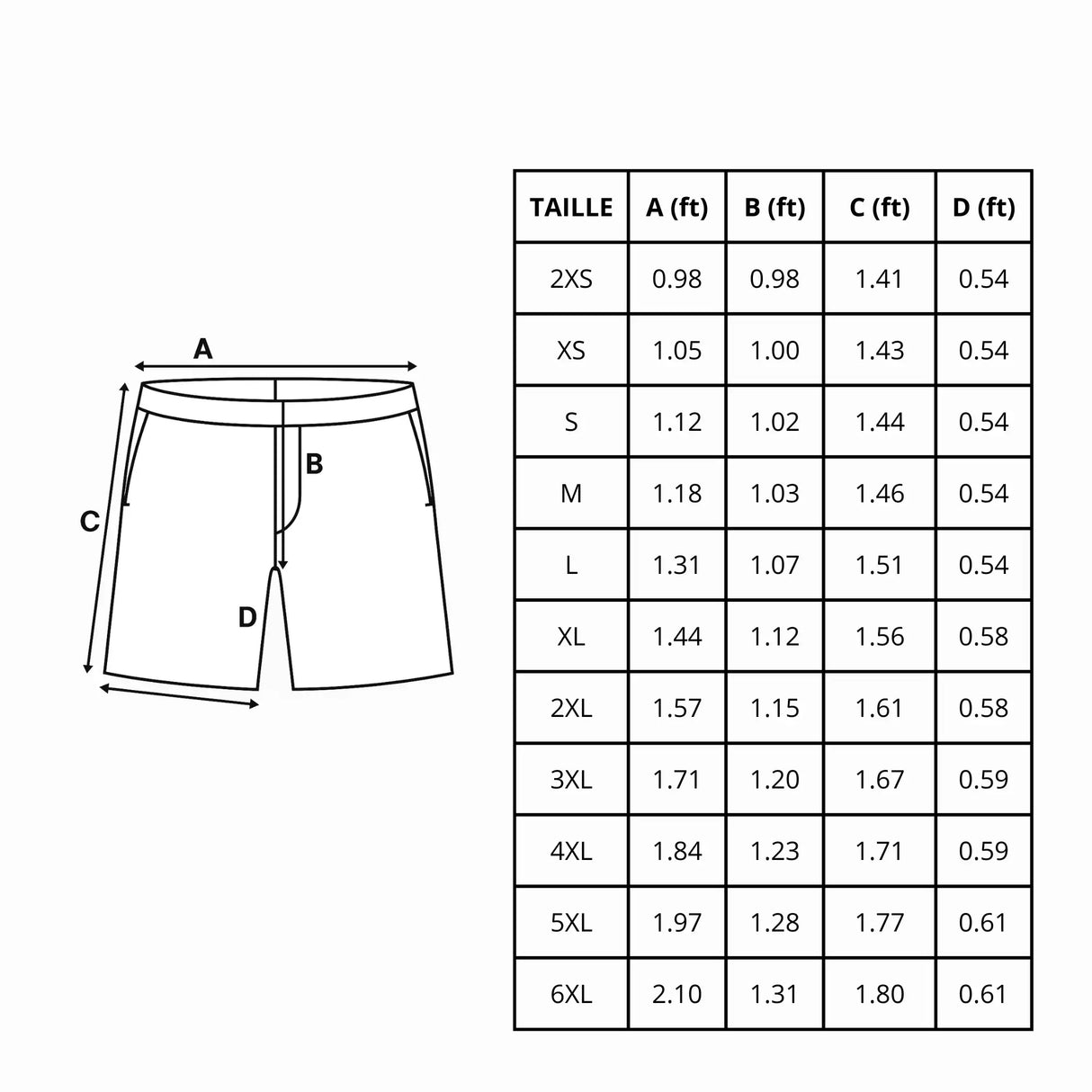 Short de bain gibraltar tissu léger séchage rapide confortable