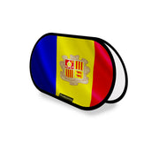Support publicitaire ovale andorre léger facile à installer