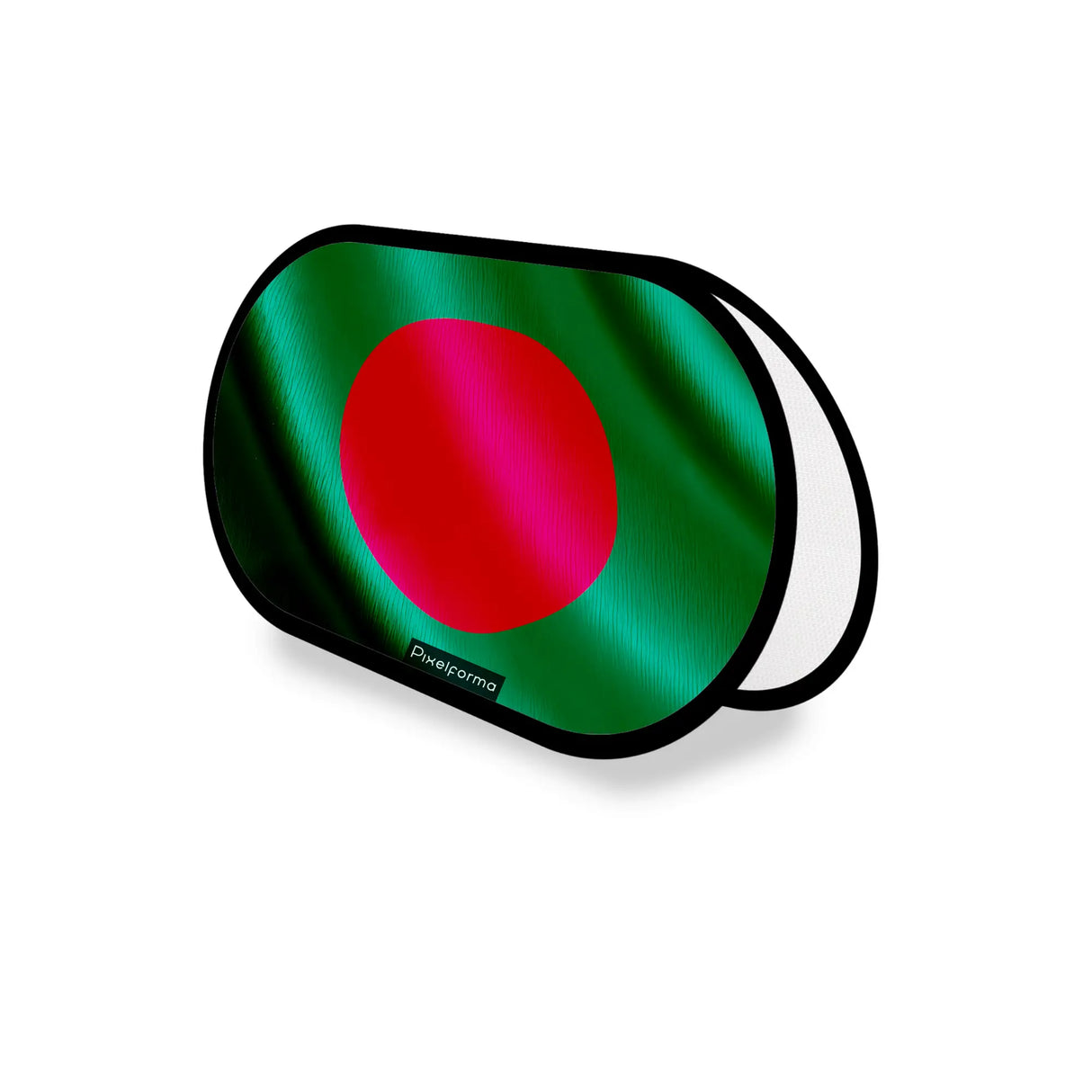 Support publicitaire ovale bangladesh léger et facile à installer