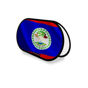 Support publicitaire ovale belize léger facile à installer