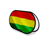 Support publicitaire ovale bolivie léger facile à installer