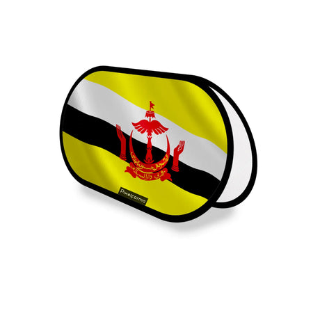 Support publicitaire ovale brunei léger facile à installer