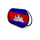 Support publicitaire ovale cambodge léger facile à installer