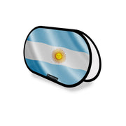 Support publicitaire ovale drapeau argentine léger à installer