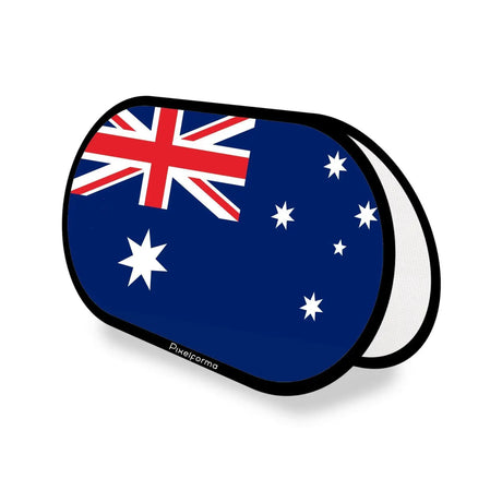 Support publicitaire ovale drapeau australie en polyester - pixelforma