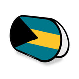 Support publicitaire ovale drapeau bahamas en polyester - pixelforma