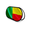 Support publicitaire ovale drapeau bénin léger installation facile