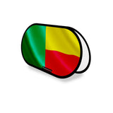 Support publicitaire ovale drapeau bénin léger installation facile